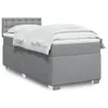 Boxspringbett mit Matratze Hellgrau 90x190 cm Stoff, Produktbild-Vorschau 1