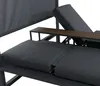 Aluminiowy leżak ogrodowy HWC-P81, leżak Daybed, tapicerka Podgląd zdjęcia produktu 3