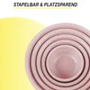 Sada mís na míchání, růžová, 5dílná – plastové mísy Náhled obrázku produktu 4