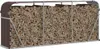A long, brown and gray firewood storage rack filled with chopped wood. Náhled obrázku produktu