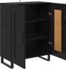 vidaXL Sideboard noir imitation chêne 69,5 x 34 x 90 cm Voir les images du produit 5