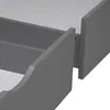 Homestyle4u Bettkasten Aufbewahrung mit Rollen Holz Grau Produktbild-Vorschau 4