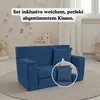 Kindersofa aus Schaumstoff Dunkelblau, ausklappbar und Produktbild-Vorschau 8