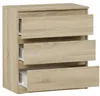 Komoda 70 cm 3 zásuvky skříňka FRAMIRE R-3 sonoma Náhled obrázku produktu 5