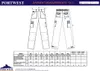 Portwest TX11 Portwest Texo Kontrast-Hose Black Gr. XXL Produktbild-Vorschau 2