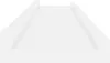 A white, minimalist product shot of two wall shelves. Produktbild-Vorschau
