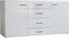 Sideboard - Weiß matt - Weiß Hochglanz - B 170 cm - 2 Türen Produktbild-Vorschau 1