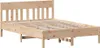 vidaXL Massivholzbett ohne Matratze 140x190 cm Kiefernholz Produktbild-Vorschau 5