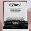 Lovilion Kožený náramek pro muže se vzkazem "Mému synovi" - Náhled obrázku produktu 1
