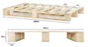 Lermowood Palettenbett 180 x 200 cm Natur Holzbett Produktbild-Vorschau 5