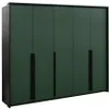 Kleiderschrank 255 ZULA - grün Produktbild-Vorschau 1