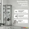 Rohová vitrína K-Mšbel v hliníkovom/striebornom vyhotovení Náhľad obrázku produktu 2