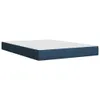 Boxspringbett mit Matratze Blau 140x200 cm Stoff Produktbild-Vorschau 9