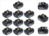 Makita Akku Set 10x BL 1830 B 18 V 3,0 Ah / 3000 mAh Li-Ion Produktbild-Vorschau 1
