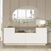 Dmora Credenza Aziz 44.5x180x75h cm Bianco, Apertura Anteprima dell’immagine prodotto 5