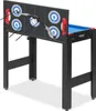 A multi-game table with a target board for archery and a blue surface that appears to be for another game. Produktbild-Vorschau