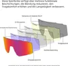 OULIQI Sportbrille Polarisierte Sonnenbrille UV400 mit 3 Produktbild-Vorschau 5