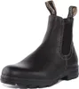 A single black leather boot is shown against a white background. Náhled obrázku produktu