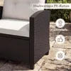 COSTWAY 3-TLG. Polyrattan Gartenmöbel Set, Balkonmöbel mit Produktbild-Vorschau 4