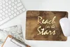 MuchoWow® Mauspad Mousepad Zitat - Sterne - Braun - Gold Produktbild-Vorschau 5