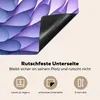 KitchenYeah© Herdabdeckplatte Violette Geometrie in Form Produktbild-Vorschau 5