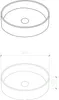 doporro Handwaschbecken, Glas, Grau, 39x39x12cm, Produktbild-Vorschau 7
