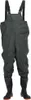 vidaXL Waders avec bottes vert foncé taille 43 Voir les images du produit 1