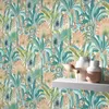Erismann Rauhfaser-Vliestapete Martinique Floral türkis Produktbild-Vorschau 10