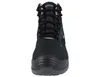 A front view of a black and gray work boot. Produktbild-Vorschau