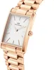 Close-up studio shot of a rose gold watch with a white face. Produktbild-Vorschau