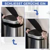 HOMCOM Automatik Mülleimer Abfalleimer mit Infrarotsensor Produktbild-Vorschau 7