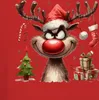 Rentier Reh Elch Rote Nase Rudolf - Weihnachten Xmas Produktbild-Vorschau 3