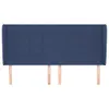 vidaXL Kopfteil mit Ohren Blau 183x23x118/128 cm Stoff Produktbild-Vorschau 3