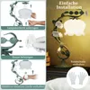 COSTWAY Blumen Tischlampe, Nachttischlampe mit Maiglöckchen Produktbild-Vorschau 7