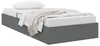 vidaXL Coffret de lit avec rangement, gris foncé, 90 x 200 Voir les images du produit 3