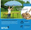 BITUXX Biergartengarnitur Bierzelttisch Stehtisch Kreuzform Produktbild-Vorschau 8