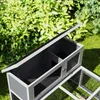 PawHut Hasenstall 2 Ebenen mit klappbar Dach Kaninchenstall Produktbild-Vorschau 8