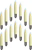 A collection of LED filament candle bulbs arranged in rows on a white background. Produktbild-Vorschau