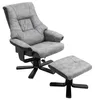 HOMCOM Relaxsessel mit Hocker, Fernsehsessel, Polstersessel Produktbild-Vorschau 1