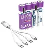 1x4 Ansmann lítiová nabíjateľná batéria Micro AAA 400mAh + Náhľad obrázku produktu 1