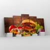 Bild auf Leinwand - Leinwandbild - Hamburger Sandwich - Produktbild-Vorschau 4