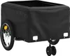 vidaXL Fahrradanhänger Schwarz und Blau 45 kg Eisen Produktbild-Vorschau 9