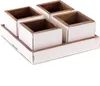 HOLZ AUFBEWAHRUNGSKISTEN "CUBO" | 24x9 cm (BxH), Mahagoni | Produktbild-Vorschau 1