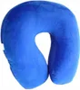 A blue neck pillow on a white background. Náhled obrázku produktu