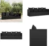 A collage of images showing a black outdoor lounge bed with cushions, presented from different angles and in a garden setting. Náhľad obrázku produktu
