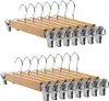 Tosnail 15 Stück Holz Hosenbügel, Kleiderbügel mit Produktbild-Vorschau 1