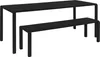 Zuiver Vondel Gartentisch 214x97 cm Aluminium Schwarz Produktbild-Vorschau 8