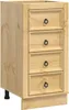 vidaXL Schrank SKI Honigbraun 40 x 46 x 81 cm Massives Produktbild-Vorschau 1