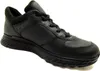 A black leather sneaker is shown against a white background. Podgląd zdjęcia produktu