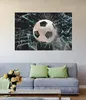 Wallario Poster - Fußball - im Fenster, Splitter und Glas, Produktbild-Vorschau 2